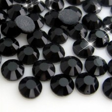 Klijais klijuojami kristalai „Jet“ („Black“) SS20